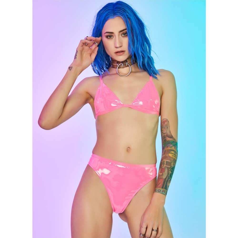 NWT Dolls Kill Pixie Fire Signals lingerie set